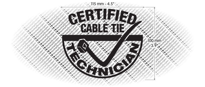 thumbnail image 2 of Certified Cable Tie Technician Funny Vinyl Sticker Decal – Car Bumper Laptop #6209EN By Sticker Collective 2 of 4