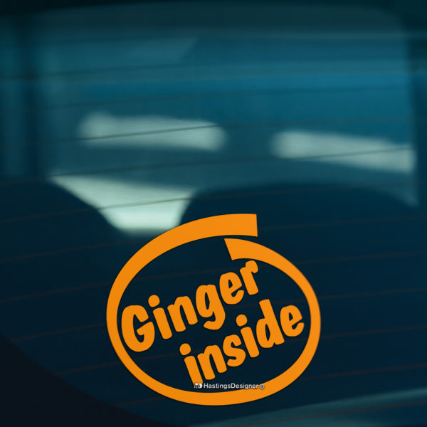 GINGER INSIDE Sticker – stickrs.uk