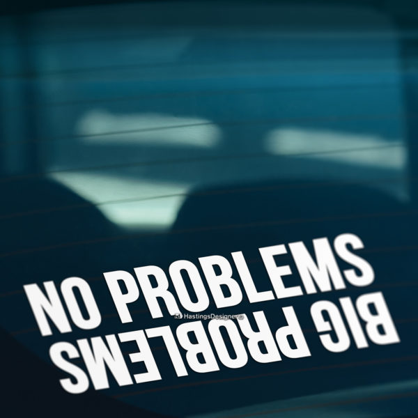 NO PROBLEMS Sticker