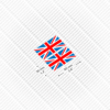 2x UK BRITISH UNION JACK FLAG Stickers - Image 2