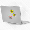 3x DANGER ZOMBIES AHEAD Stickers - Image 3