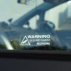 3x WARNING ON BOARD CAMERA RECORDING Stickers - Image 3