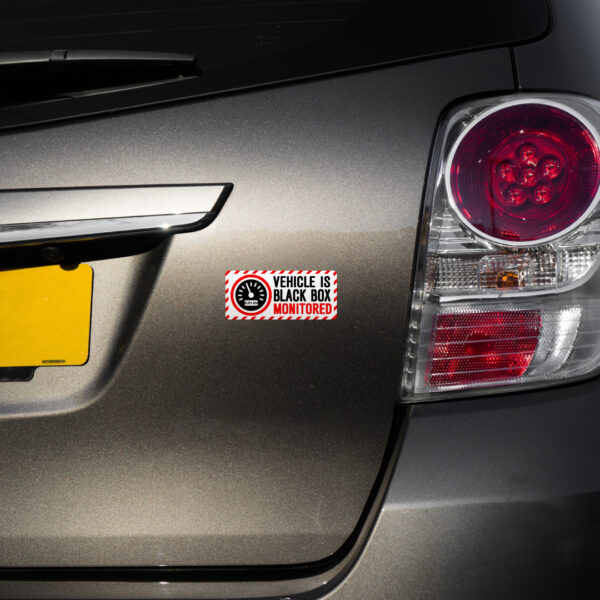 2X Vehicle Black Box Monitored Stickers - Image 2