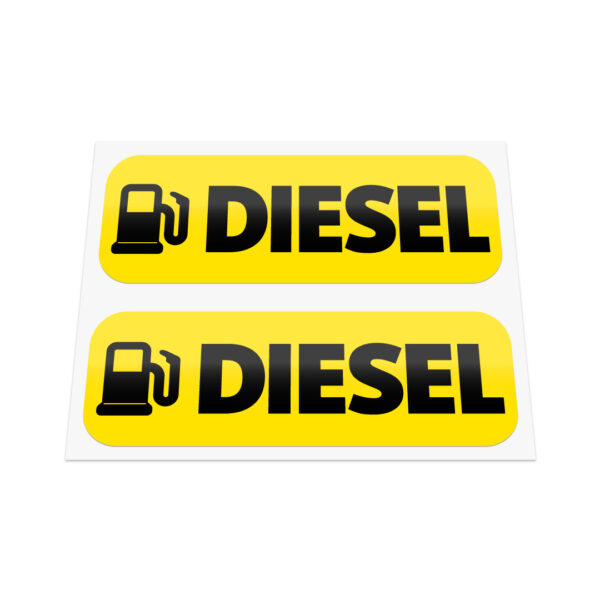 2x DIESEL FUEL Stickers