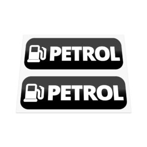 2X Petrol Fuel Stickers