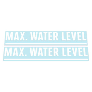 2X Maximum Water Level Stickers