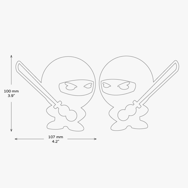 2X Ninjas Stickers - Image 2