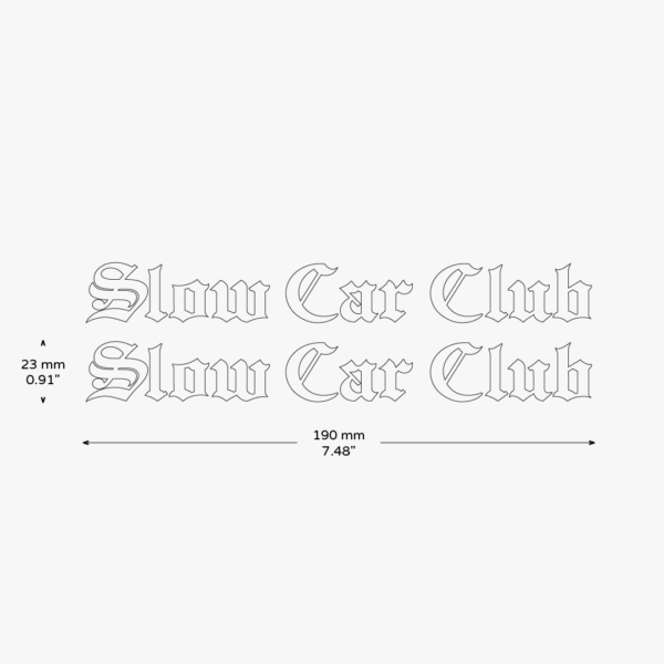 Slow Car Club Stickers - Image 3