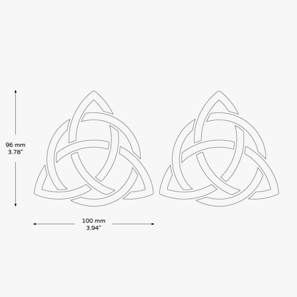 2x TRIQUETRA TRINITY KNOT Stickers - Image 3