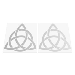 2x TRIQUETRA TRINITY KNOT Stickers