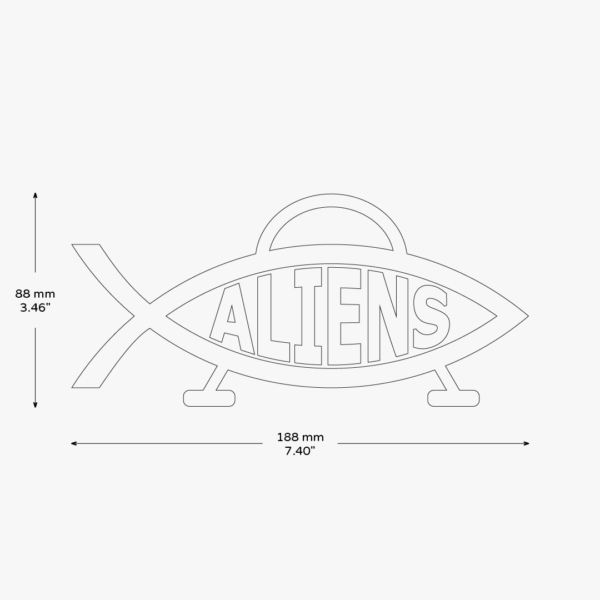 ALIENS SPACESHIP Sticker - Image 3