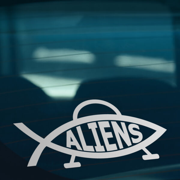 ALIENS SPACESHIP Sticker - Image 2
