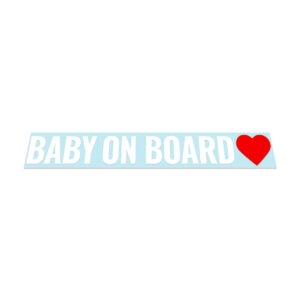 Baby On Board Heart Sticker