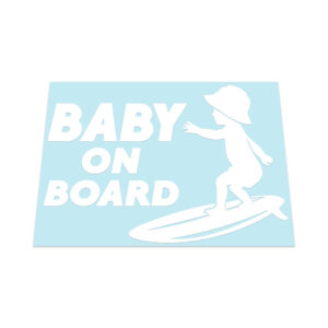 BABY ON BOARD SURF Sticker