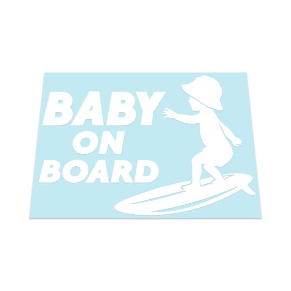 BABY ON BOARD SURF Sticker