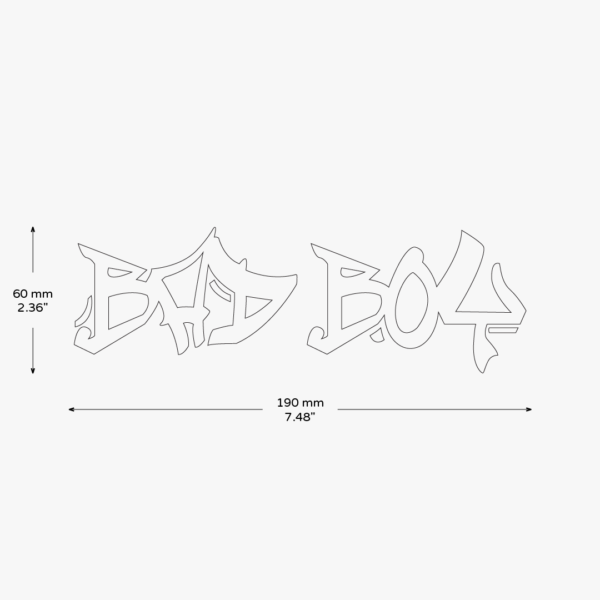 Bad Boy Graffiti Sticker - Image 3