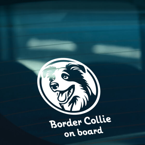Border Collie On Board Sticker - Image 2