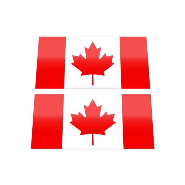 2x CANADA FLAGS Stickers