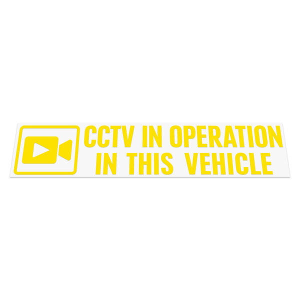 Cctv In Operation In This Vehicle Sticker