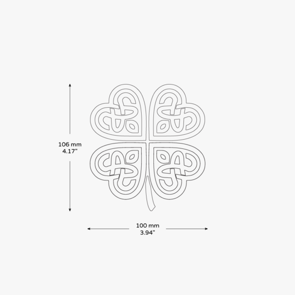 Four Leaf Clover Sticker - Image 3