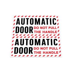 2X Automatic Door Stickers