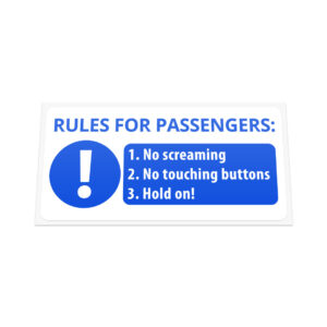 Fc Rules For Passengers Sticker