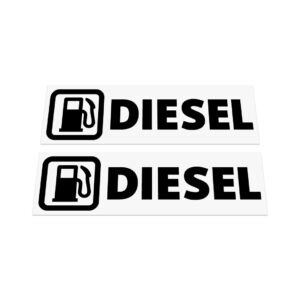 2X Diesel Fuel Medium Size Stickers