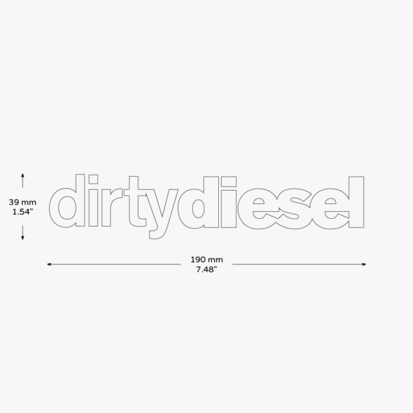 Dirty Diesel S3 Sticker - Image 3