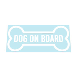 Dog On Board Bone Sticker