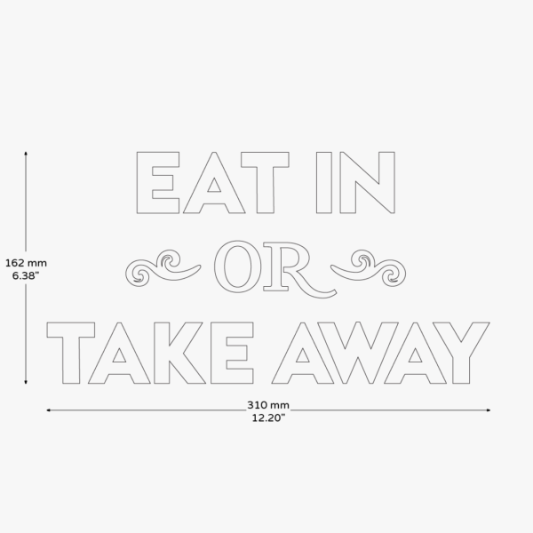 Eat In Or Take Away Sticker - Image 3