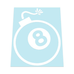 8 Eight Ball Bomb Sticker
