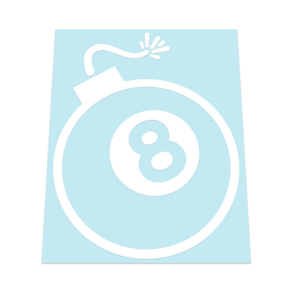8 Eight Ball Bomb Sticker