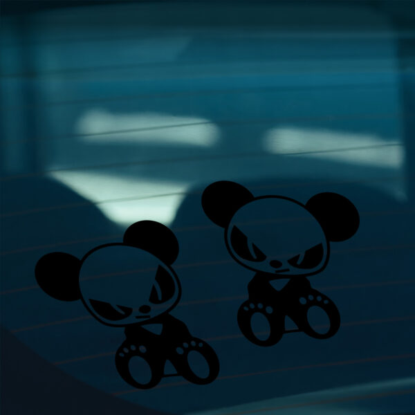 2X Evil Panda Stickers - Image 2