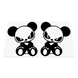 2X Evil Panda Stickers