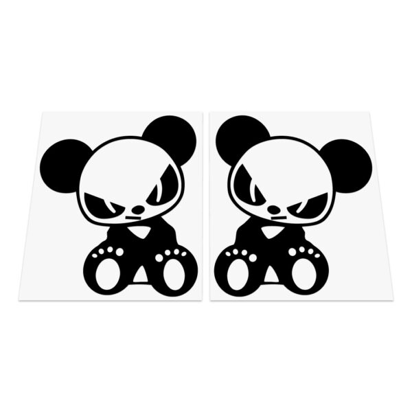 2X Evil Panda Stickers