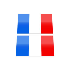 2x FRENCH FLAG Stickers