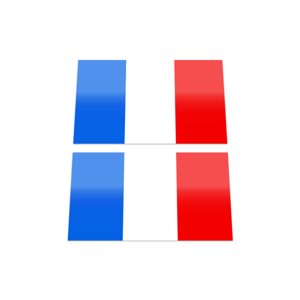 2x FRENCH FLAG Stickers