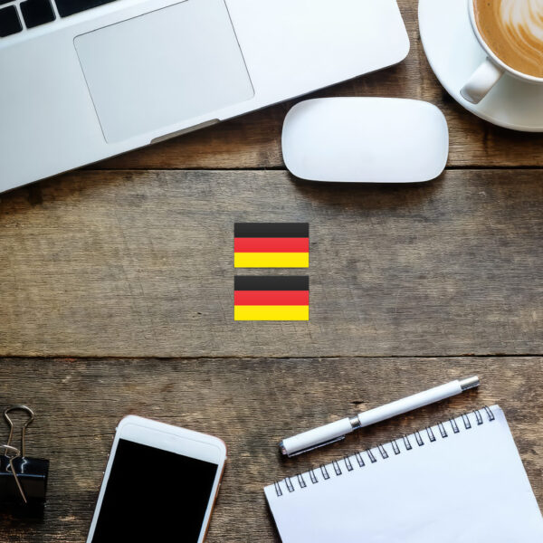 2x GERMANY FLAG Stickers - Image 2