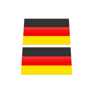 2x GERMANY FLAG Stickers
