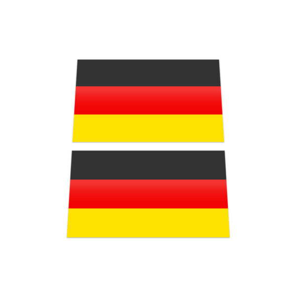 2x GERMANY FLAG Stickers