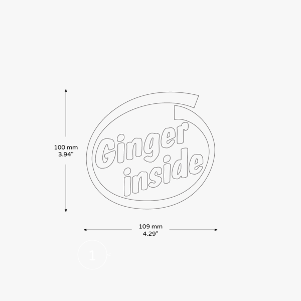 Ginger Inside Sticker - Image 3