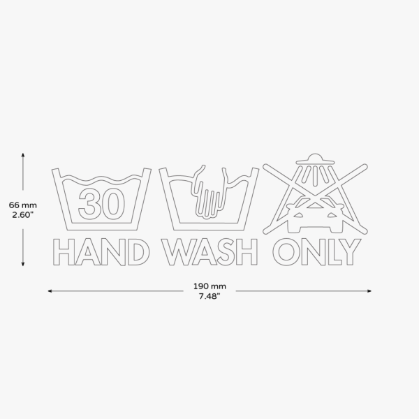 Hand Wash Only S2 Sticker - Image 3