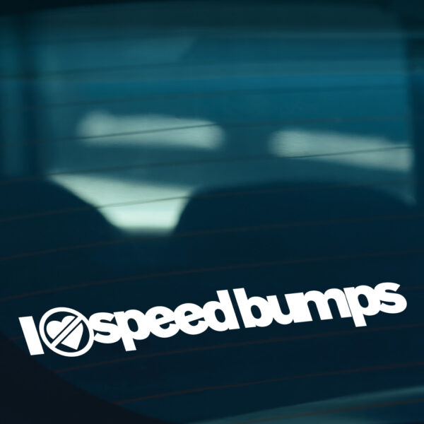 2X I Hate Speedbumps Stickers - Image 2