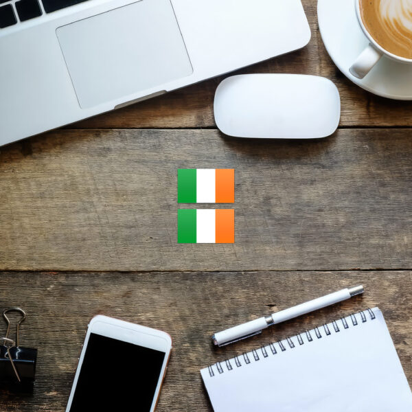 2x IRELAND FLAGS Stickers - Image 2
