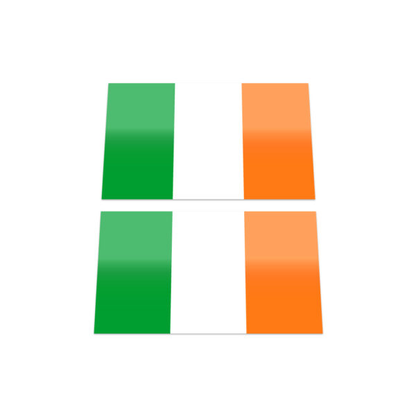 2x IRELAND FLAGS Stickers