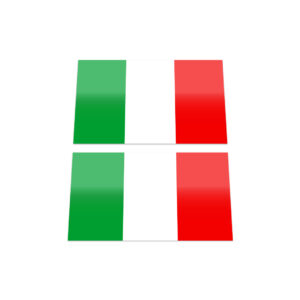 2x ITALY FLAG Stickers