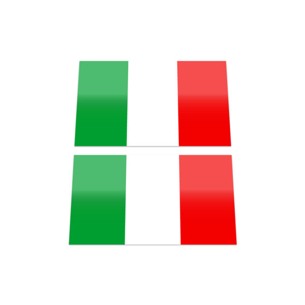 2x ITALY FLAG Stickers