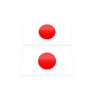 2x JAPAN FLAG Stickers