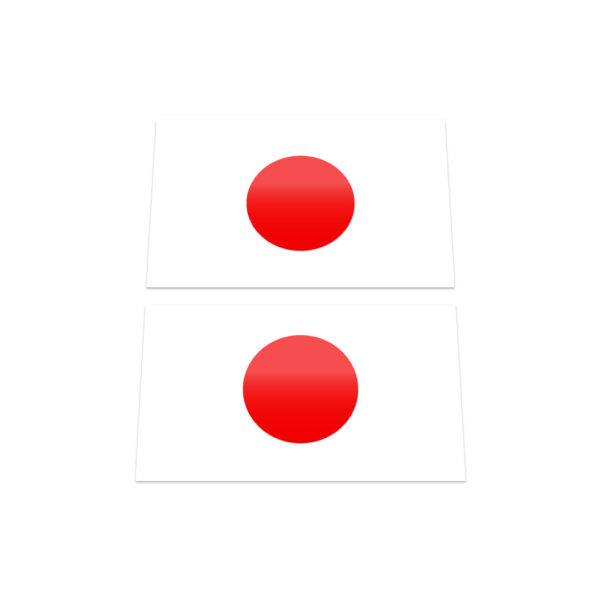 2x JAPAN FLAG Stickers