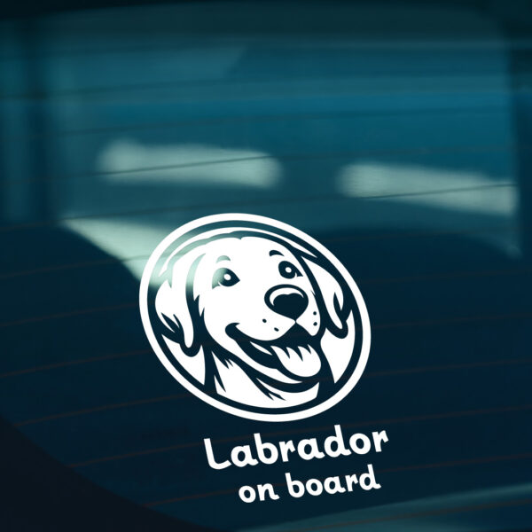 Labrador On Board S2 Sticker - Image 2